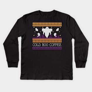 Cold Boo Coffee Kids Long Sleeve T-Shirt